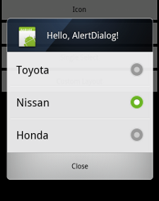 Android の AlertDialog
