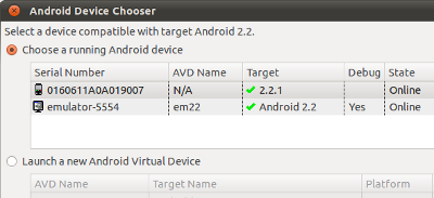 Android Device Chooser