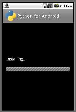 Python for Android インストール